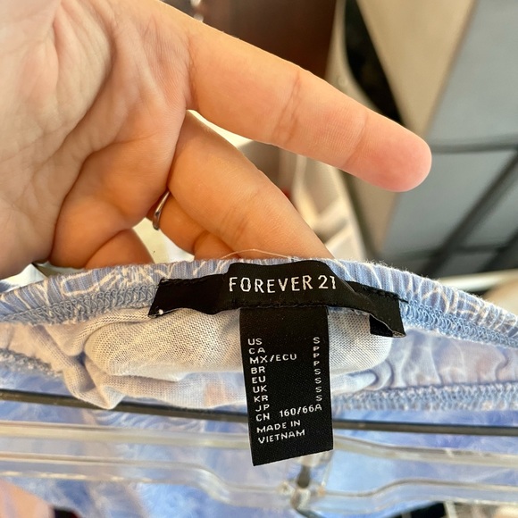 Light Blue Forever 21 Floral Romper - Picture 8 of 8